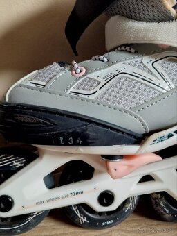 Oxelo dětské kolečkové brusle 32/35, chrániče - 2