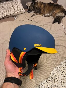 Snowboard / lyžařská helma ANON Blitz Range Blue vel. S - 2