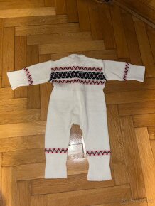 RETRO overal pletený dětský 70. léta - 2
