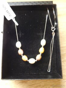 Stříbrný perlový náhrdelník - 2