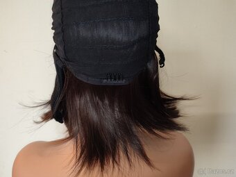 Nová headband paruka s čelenkou, tmavé mikádo - 2