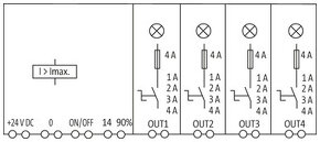 Elektronická pojistka MICO+ 4.4, 4x 24V/1-2-3-4ADC - 2