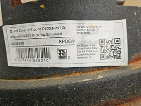 Poklop litinový 315, 40t, do teleskopu - 2