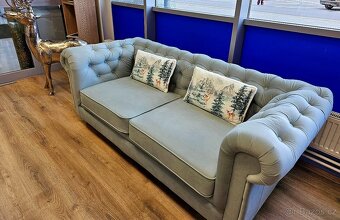 Pohovka Chesterfield mint - 2