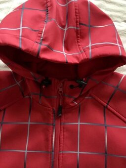 Pánská softshellová červená bunda XL - 2