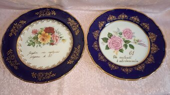 RETRO TALÍŘE PORCELÁN STARÁ ROLE ZNAČENO - 2