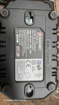 Krátce použitá nabíječka Parkside - 2