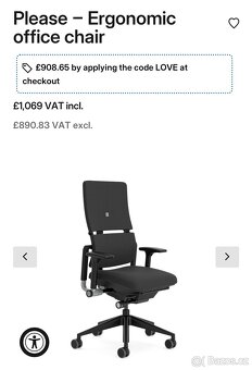 Steelcase please V2/Kancelářská židle (OP 31.000kc) - 2