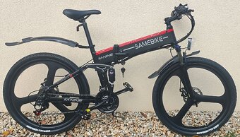 Celoodpružené skládací elektrické kolo 26 kola 500W 48V AKU - 2