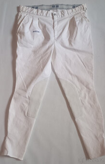 Závodní bílé rajtky George Schumacher vel.48/50 - 2