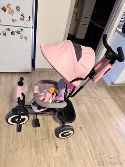 Prodám tříkolku Kinderkraft ASTON – růžová Rose Pink - 2