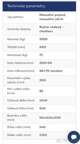 Paletový vozík s rychlozdvihem NF25NLQ - 2