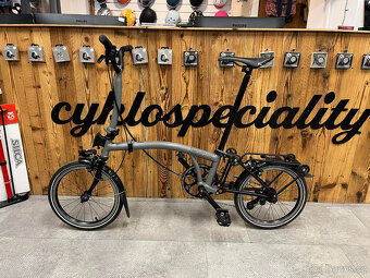 Brompton P-line 4 M Moon Grey/Black - 2