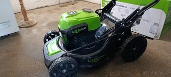 GREENWORKS GD40LM46SP + 2x baterie, nabíječka, náhradní nůž - 2