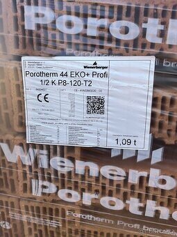 Porotherm 440 1/2 - Paleta půlek - 2