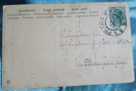 starý tlačený pohled vánoční - 2