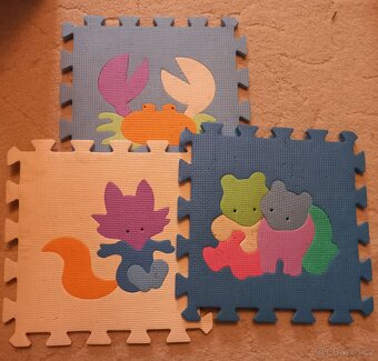 Pěnová puzzle podložka (čísla,zvířata) - 2