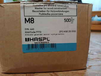 Podložky M8 Hašpl DIN 440 - 2
