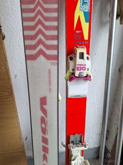 Dětské lyže Volkl Tiger + Hůlky - 2