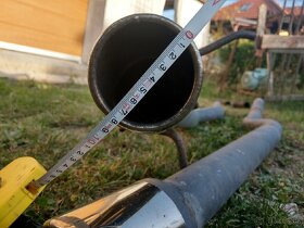 Čisté výfuky zadní tlumiče Audi A6 C5 připojení 50mm - 2