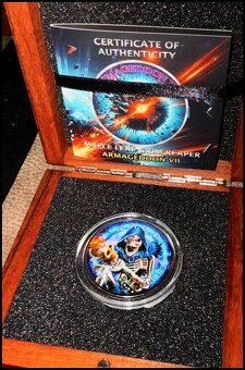 GRIM REAPER Death Maple Leaf Armageddon VII 1 Oz Silver Co - 2