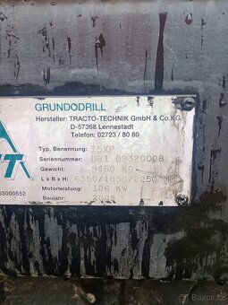 Vrtačka Tractotechnic 15XP na horizontální vrty - 2