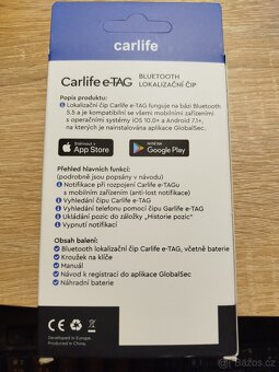 Bluetooth lokalizační čip Carlife e-TAG - 2