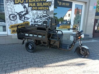 Elektrická pracovní tříkolka Cargo G1 1000W COC černá - 2