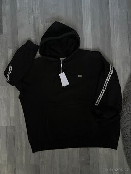 Prémiová mikina zn. Lacoste Hoodie Black = ORIGINÁL = - 2
