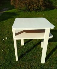 Dřevěný stolek 61x61 cm - ART DECO - 2