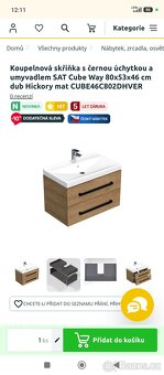 Koupelnový nabytek a umyvadlo - 2