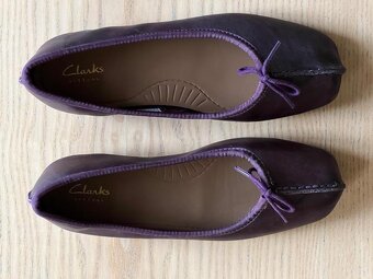 Nové Dámské kožené baleríny CLARKS vel. 37 - 2