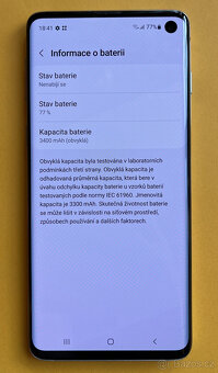 Prodám SAMSUNG Galaxy S10 128GB bílá - 2