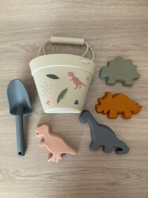 Nová silikonová sada hraček na pláž / set na písek dinosauři - 2