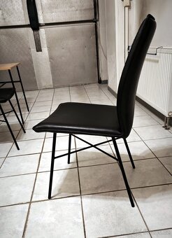 Kožené židle černé - 2