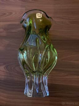 Váza hutní sklo Chřibská - 2