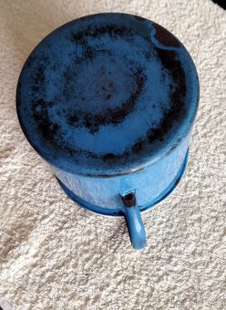 Starý hrnek modrý smalt - 2
