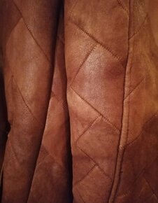 Kábat z pravé kůže s kožešinou, vel. 42-44 - 2