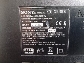 sony bravia 32 KDL-32U4000 - 2