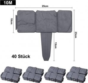 Plastová obruba, palisáda - 2