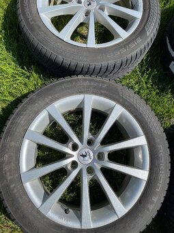 ALU disky 7JX17 ET 45 , 5x108 zimní pneu 215/55/17 - 2