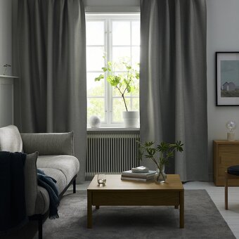 Závěsy IKEA Vilborg 145x300cm v šedé - 2