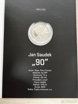 Jan Saudek stříbrný Groš 90 - 2
