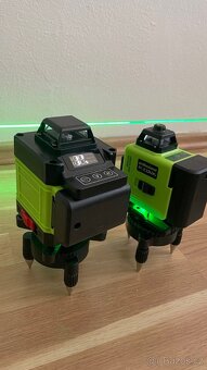 Laserový nivelák 4D, zelený paprsek, 16 linií - 2