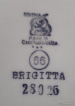 porcelánový čajový servis ze 70-tých let Bohemia-Brigitta - 2