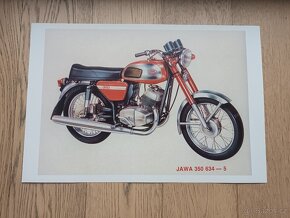 Prodam plakaty Jawa 350 typ 634,Bizon,Jawa 350 2x OHC - 2