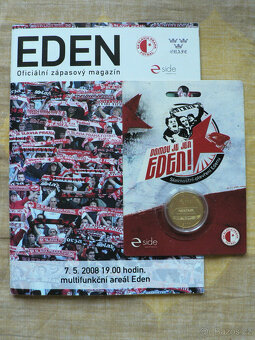 Zapalovače, fil.karty, Slavia-relikvie, odznaky, brožury aj. - 2