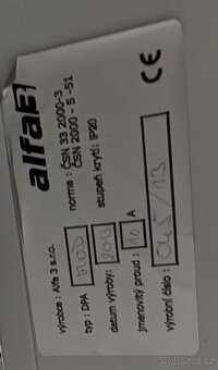 Zásuvková lišta + držák na světlo, délka 180cm - 2