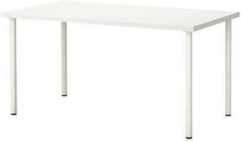 bily stul ikea linnmon adils 150 x 75, vyska 74 - 2
