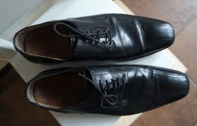 Pánské kožené černé společenské boty ECCO vel.42 - 2